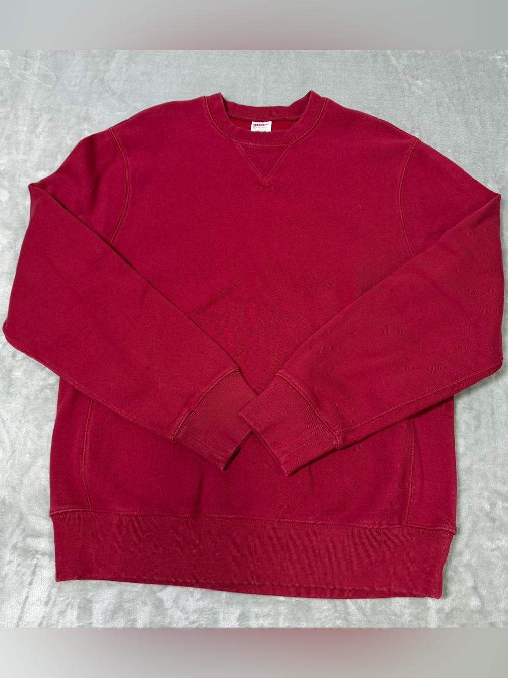 J Crew Sportswear Heavyweight Crewneck Sweatshirt Heritage Burgundy Red Men's M